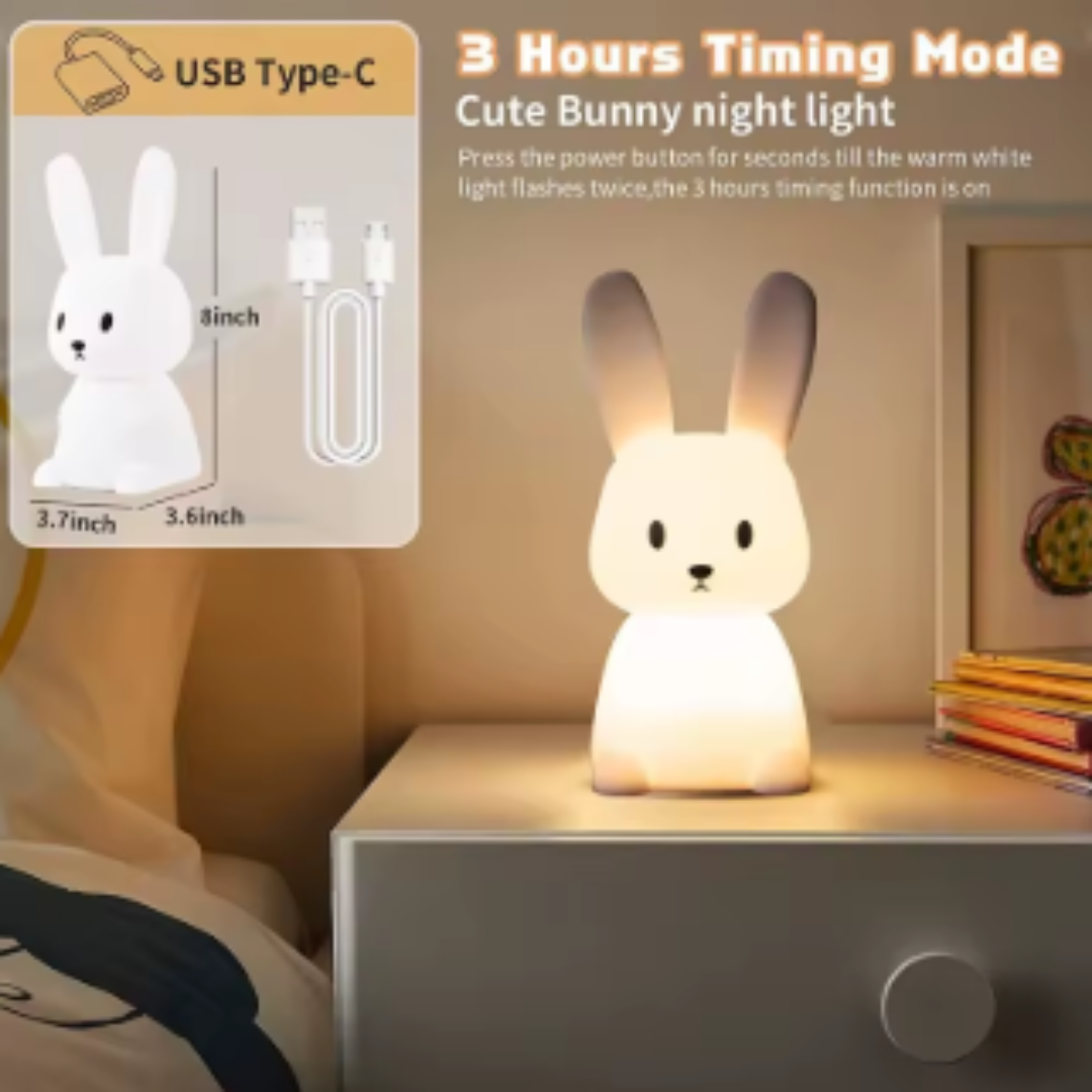 Aesthetic Silicone Bunny Lamp